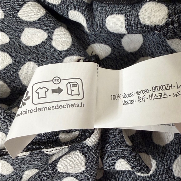 Zara Black & White Polka Dot Mini Dress - Picture 8 of 9